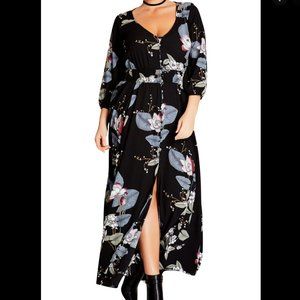 City Chic Blossom Maxi Dress